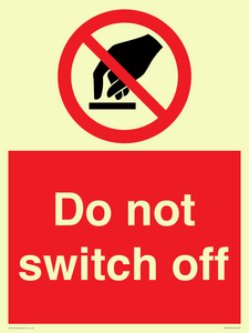 Do not switch off 